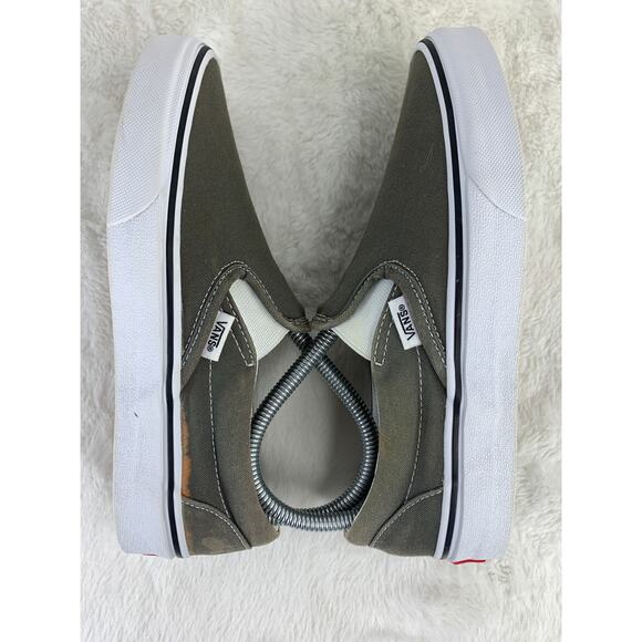 Vans Slip-On Gray Canvas Shoes Men’s Size 5.5 / Women’s Size 7 - Picture 5 of 8